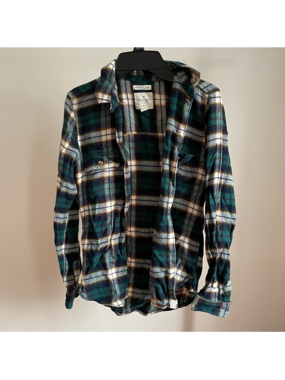 American Eagle Slim Fit Plaid Button Down